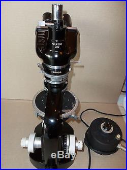 Nikon Polarizing Microscope, Vintage, With Objectives