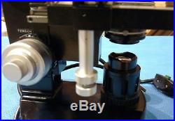 Nikon SKT Compound Microscope 4 Position Objective Turret & Carry Box Vintage