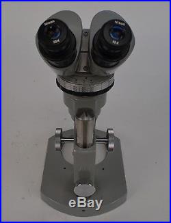 Nikon SMZ Turret Zoom Vintage Stereoscopic Dissection Microscope 10X No Stage