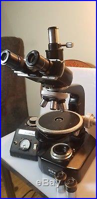 Nikon S-ke S L-ke microscope, 1960s vintage scope, extra optics, works great