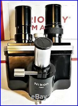 Nikon Trinocular Head with PHOTO Tube for Vintage Nikon Microscopes