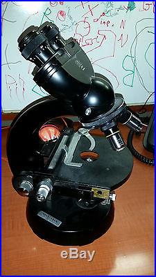 No Reserve! Vintage Carl Zeiss Germany Binocular Microscope (Germany)