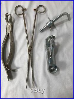 OB GYN Obstetric Birthing Tools & Antique Medical Equipment Assorted L2 Vintage