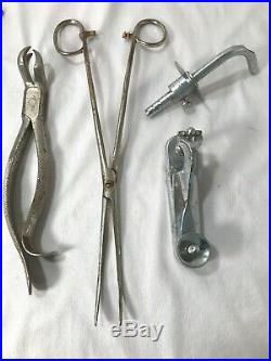 OB GYN Obstetric Birthing Tools & Antique Medical Equipment Assorted L2 Vintage