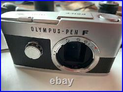 Old Olympus pen f & pen-ft cameras with lenses and equipment vintage medical