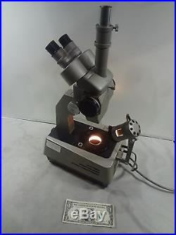 Olympus Tokyo JM Trinocular Gem Microscope Vintage