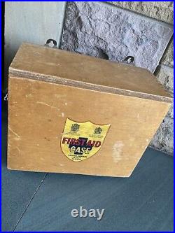 Original Vintage Wooden Medical Box Rare First Aid Collectible Film Prop Bargain