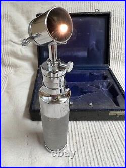 PROPPER Vintage Otoscope withAccessories Medical Doctors Equipment Germany Works