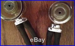 Pair Vintage Hewlett Packard Rappaport Sprague Stethoscope Waltham Mass