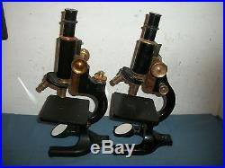 Pair of Vintage Spencer Microscopes 1920s Working