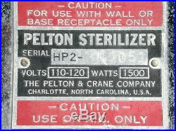 Pelton Crane Sterilizer Hp2 Autoclave Tattoo Dental Medical Vintage