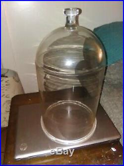 Pyrex Bell Jar with Top Knob Glassware Vintage Scientific Equipment