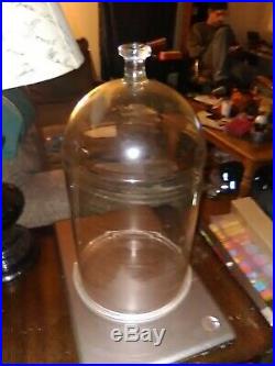 Pyrex Bell Jar with Top Knob Glassware Vintage Scientific Equipment