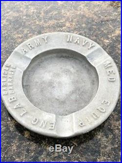 RARE VINTAGE Army navy medical equipment engineering ashtray Carlisle barracks