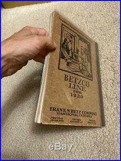 RARE! Vintage BETZCO LINE FOR 1930 Physican's Medical Equipment Catalog book
