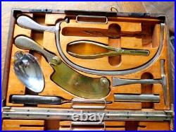 RARE Vintage German Veterinary Dental Equipment Kit-c. 1938-Org. Case 15 Tools