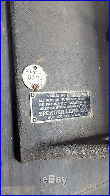 RARE Vintage Spencer Lens Co. American Optical Sliding Block Microtome, AO Base