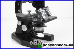 RHEIN-OPTIK Leitz Wetzlar Monocular Microscope VINTAGE 3 Objectives 6 Eyepieces