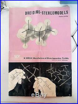 Rare Vintage DREIDING BUCHI MOLECULAR MODEL KIT Chemist Stereomodels 1958