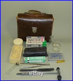 Rare & Vintage Old Small Doctor bag withequipment, medical bag, first aid