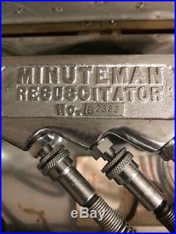 Rare Vintage Stephenson Minuteman Resuscitator Collector's Medical Equipment