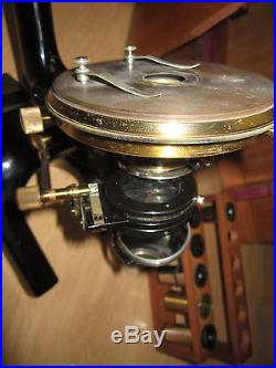 Reichert Wien Vintage Brass Microscope 1924 year Apochromat Optics