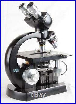 SUPER NICE Vintage 1965 STEINDORFF Berlin Binocular Lab Microscope withCase+Extras