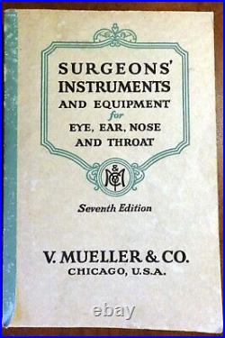 Surgeons' Instruments & Equipment Eye, Ear, Nose 1929 Vintage Medical Catalogue