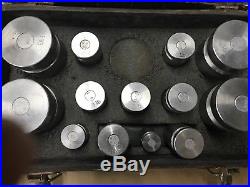 Troemner weight calibration set kit vintage (4-5lb) (7-1lb)(1-8oz)(1-4oz)