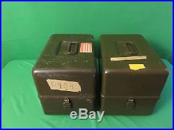 Two Vintage Military Surplus Blast Proof Suction Systems Medical equipment