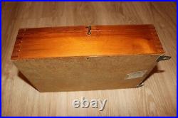 USSR Vintage 70s Wooden Medicine Box Medical Soviet Military First Aid Wall Kit