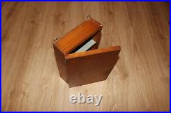 USSR Vintage 70s Wooden Medicine Box Medical Soviet Military First Aid Wall Kit