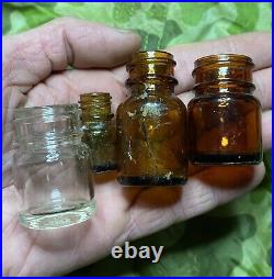 US WWII Vintage Medical Bottle Lot! 4x Water Purification Field Hospital Relics