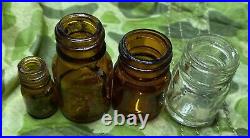 US WWII Vintage Medical Bottle Lot! 4x Water Purification Field Hospital Relics