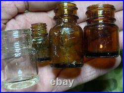 US WWII Vintage Medical Bottle Lot! 4x Water Purification Field Hospital Relics