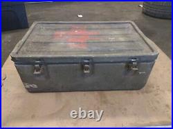 Us Military? Army Chest Box Trunk Medical Equipment Storage Metal Vintage
