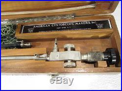 ^ Vintage American Cystoscope Makers Benedict Flexible Operating Gastroscope