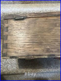VINTAGE Antique Wood FIRST AID CASE/BOX