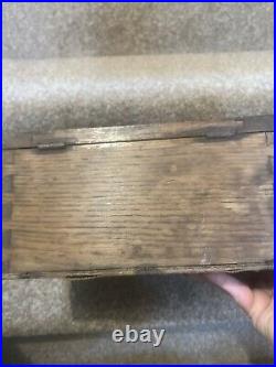 VINTAGE Antique Wood FIRST AID CASE/BOX