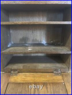 VINTAGE Antique Wood FIRST AID CASE/BOX