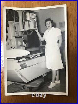 VINTAGE BLACK & WHITE PHOTO MEDICAL HOSPITAL EQUIPMENT NURSE OCCUPATION 1950/60s