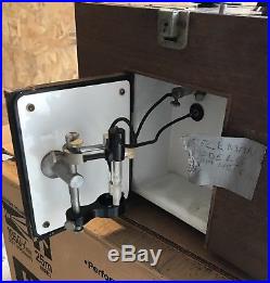 VINTAGE Beckman Model G Portable Benchtop Electrode pH Meter Unit with Wood Case