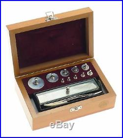 VINTAGE CALIBRATION SET SCALE WEIGHTS BEAUTIFUL BOX EXCELLENT ASE 1-100 Gr KIT