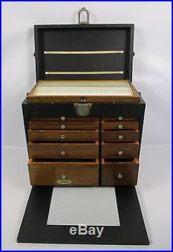 Vintage Dental Crowns Tool Box/case With Drawers H Gerstner & Sons