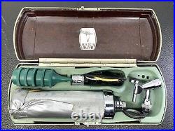 VINTAGE DOCTOR MEDICAL BAG and EQUIPMENT STETHO BP CUFF OTOSCOPE, CLAMP, HAMMER