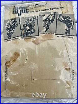 VINTAGE GI JOE MEDIC BAG, Card 1964 64 Authentic Equipment Action Marine