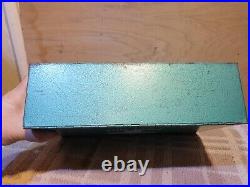 VINTAGE Lewis Green METAL 1st First Aid Cabinet Wall Mountable Safe Storage Case
