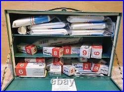 VINTAGE Lewis Green METAL 1st First Aid Cabinet Wall Mountable Safe Storage Case