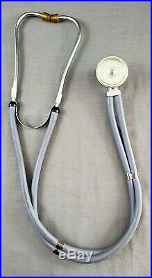 VINTAGE Stethoscope Gray Silvertone Made in Taiwan Doctor Medical Equipment