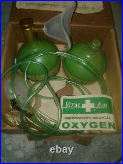 VINTAGE VITAL AIR by SAFETY EQUIPMENT CO. EMERGENCY MEDICAL OXYGEN COMPLETE KIT